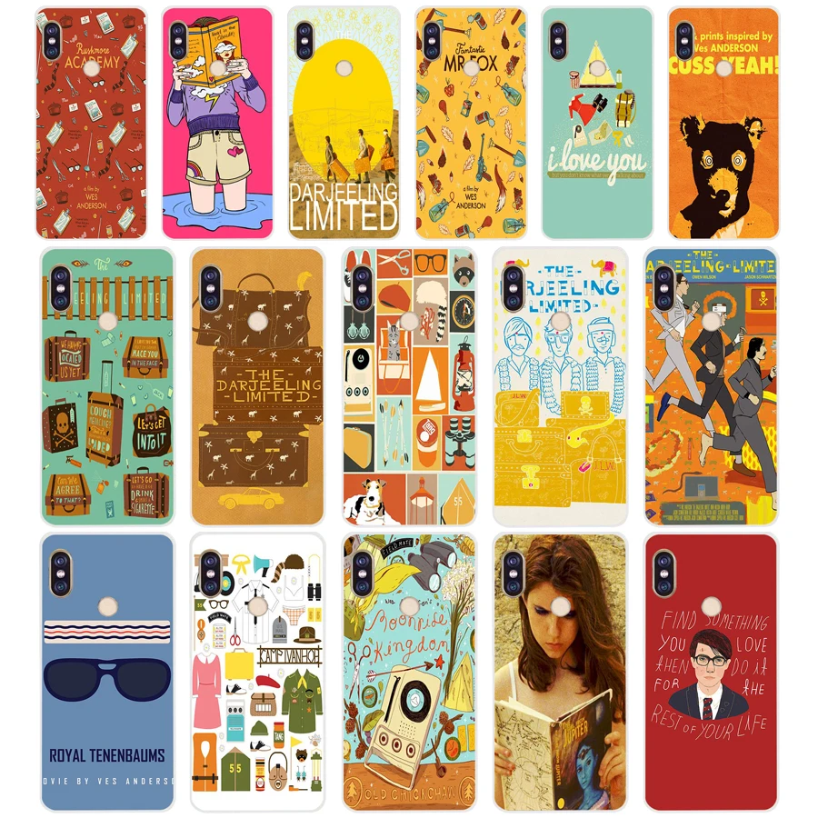 

133SD Wes Andersons Luggage Soft Silicone Tpu Cover phone Case for xiaomi redmi 6 Pro 6A note 5 6 Pro mi 8 lite