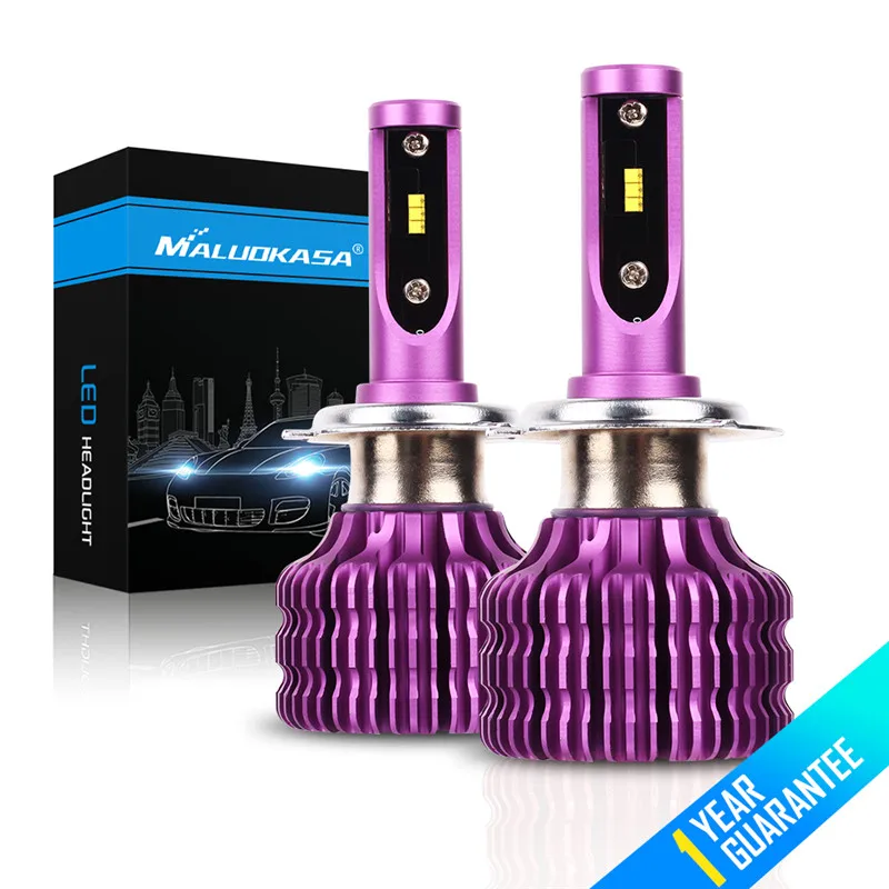 

MALUOKASA H7 H4 LED Headlight Bulb Canbus ZES 20000LM/set 100W/Pair H1 H3 H11 H8 HB4 9005 9006 Car fog Light Hi-Lo Spot Headlamp