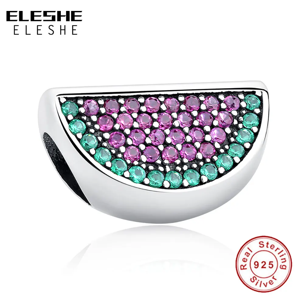 Prix pour ELESHE 925 Sterling Argent Pastèque Rouge et Vert Clair CZ Charme fit Original Pandora Bracelets & Bangles Femmes Bijoux Accessoires Prix pour ELESHE 925 Sterling Argent Pastèque Rouge et Vert Clair CZ Charme fit Original Pandora Bracelets & Bangles Femmes Bijoux Accessoires