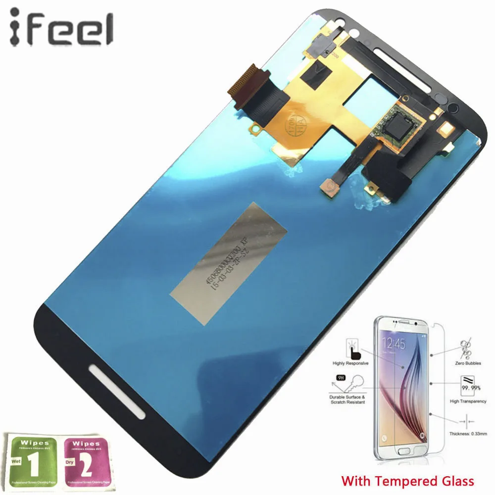

100% Tested LCD Display Screen Touch Digitizer Assembly For Motorola Moto X style X3 XT1575 XT1572 XT1570 LCD