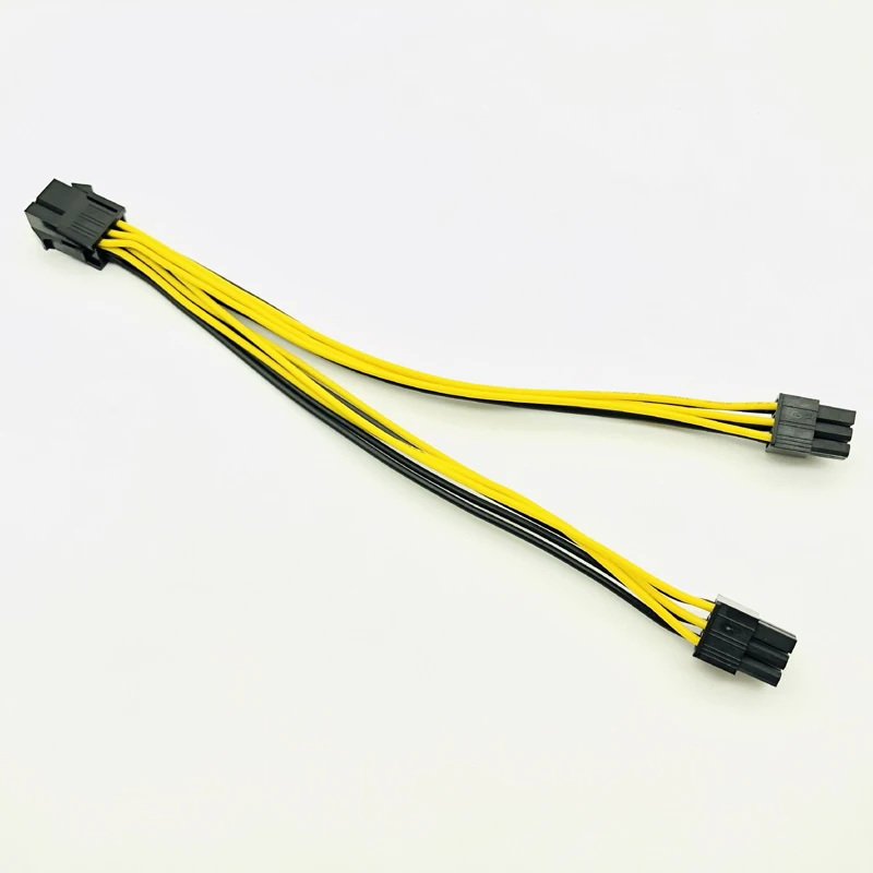 Компьютерный кабель и разъемы PCI Express PCIE 6 контактный к двойному 6Pin VGA Графическая