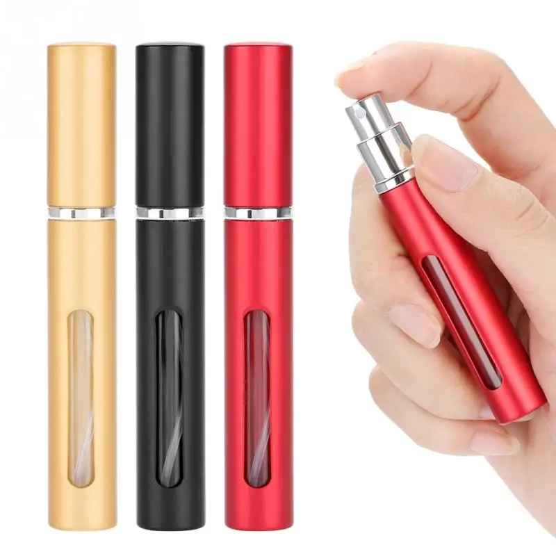 

TMISHION 5ml 3 Colors Refillable Mini Perfume Spray Bottle Aluminum Spray Atomizer Portable Travel Cosmetic Container Parfum