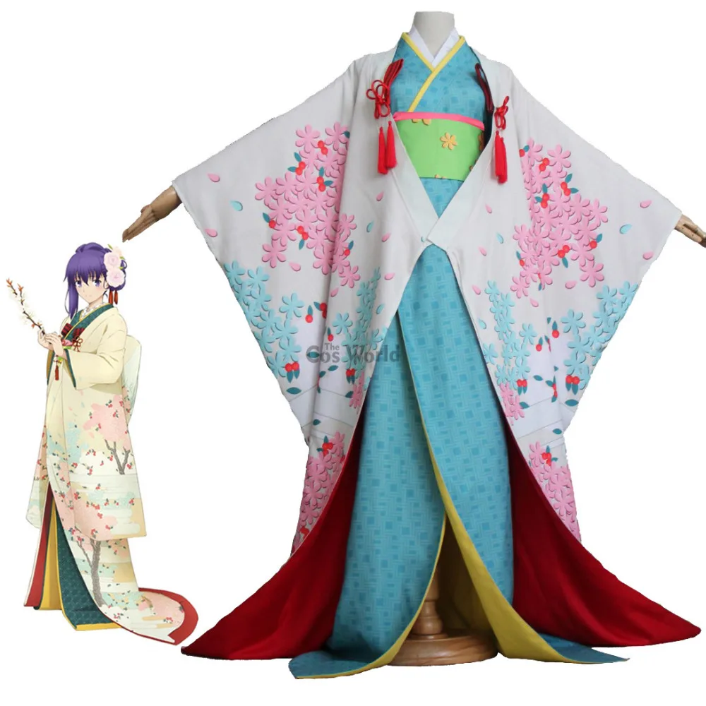 Fate Stay Night Heavens Feel Reaita Nua Matou Sakura кимоно юката платье униформа наряд аниме костюмы