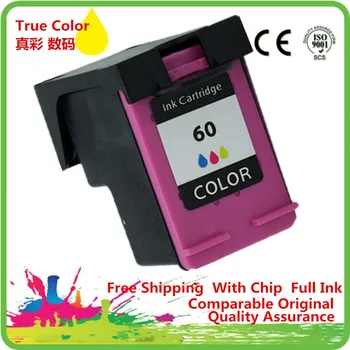 

Pack Color Ink Cartridges Remanufactured For HP60 HP60XL 60 XL 60XL CH644WN Photosmart 4700 C4750 4700 C4740 Series D110a