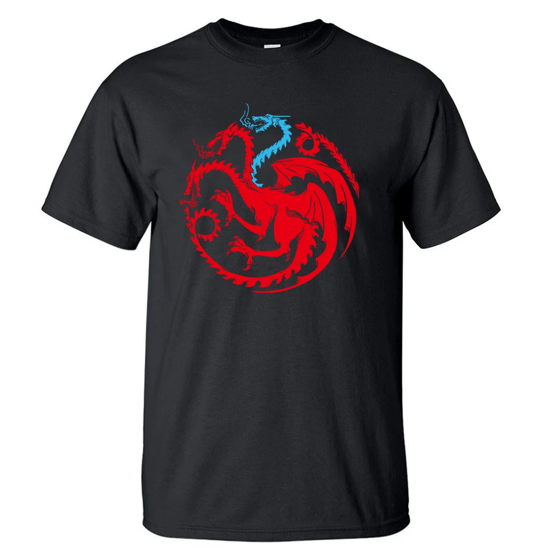

Targaryen Dragon Tshirt Game of Thrones Season 8 T Shirt Men Dracarys 2019 Summer Short Sleeve Top Cotton T-Shirt Daenerys Tees