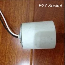 100 шт./лот E27 разъем светодиодный Основание светильника держатель лампы адаптер круглый Винт FFitting разъем