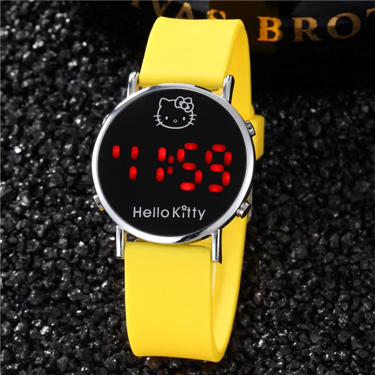 Детские часы цифровой светодиодный силиконовый ремешок Детские часы для мальчиков наручные часы для девочек Reloj Relogio Feminino Мультяшные часы для школьниц подарок