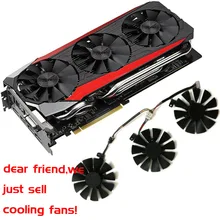 Gpu VGA cooler графика gtx1080 gtx980ti gtx1060 gtx1070 вентилятор для ASUS STRIX GTX 1080/980Ti/1060/1070 видео охлаждения карт системы