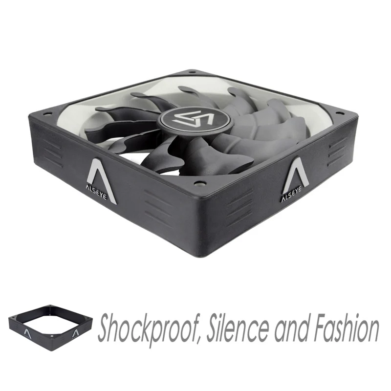 ALSEYE PWM 4pin 120 ملليمتر PC مروحة برودة 12 فولت 1800 دورة في الدقيقة 80CFM Slient التبريد مروحة للكمبيوتر الإسكان/ وحدة المعالجة المركز