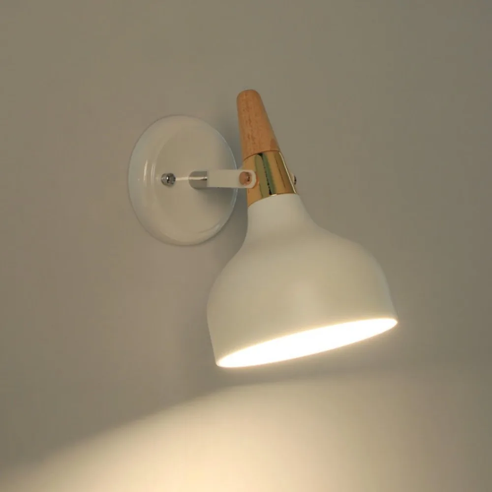 

Nordic Fresh Literary Wall Lamp Single Head Minimalist Iron Macarons Children aisle living room Corridor Hotel Background