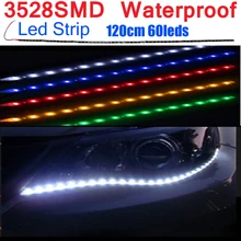 Светодиодная лента 12v Водонепроницаемая на глубине до 30 см 15 светодиоды Fiexble Светодиодная лента тесьма светильник теплый белый, красный, синий, зеленый, неоновые светодиодные светильники tira led бланка в полоску