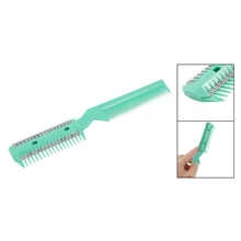 5 шт. Улучшенный зеленый пластиковый гребень с 2 шт. триммер для стрижки волос Бритва