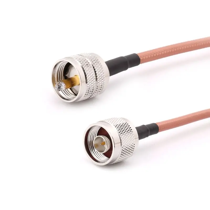 N Тип штекер для UHF штекер PL259 штекер RG142 косичка кабель радиочастотные коаксиальные кабели