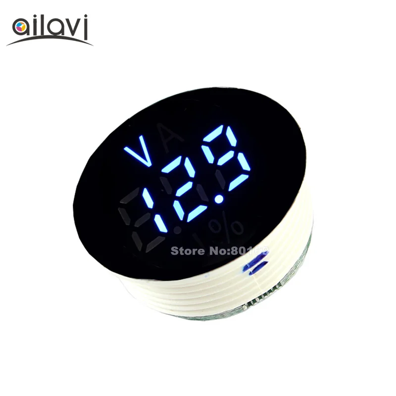 

Mini Blue LED Digital Indicator 2/3Wires DC 0-150V 12V/24V/60V/96V Electricity Remain battery Tester Lithium Lead-acid Universal