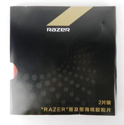 

2x Razer ,Pips-In Rubber with Sponge, Table Tennis pimples Ping Pong,Red and black