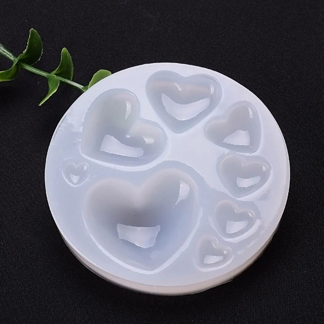 

Lovely 3D Silicone Resin Mould Big and small heart handmade DIY Jewelry Making tool epoxy necklace pendant resin