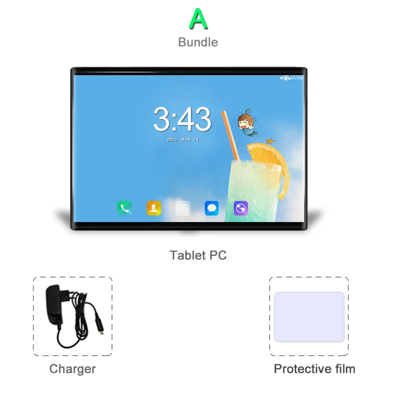 Android 8,0 со скидкой 10,1 дюймов планшет 1280*800 ips Wifi 3g/4G LTE телефонный звонок MT8752 две sim-карты 6 Гб ram 64 Гб rom - Комплект: Комплект 1