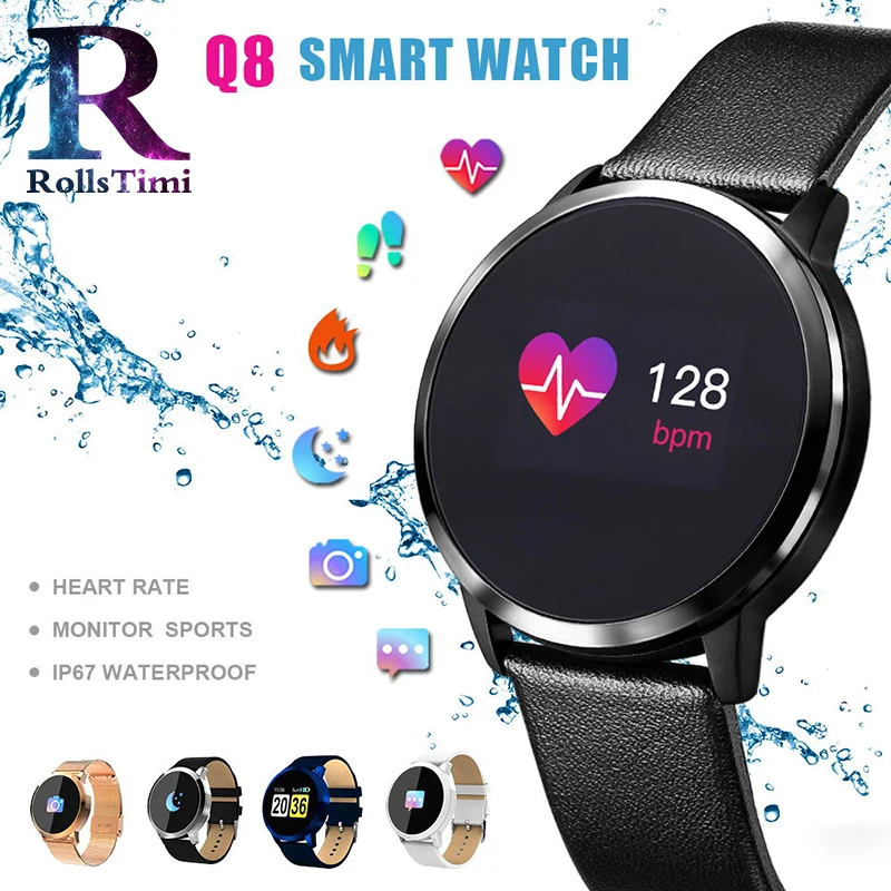 

RollsTim Luxury Brand Smart watch Fitness Tracker Blood Pressure Heart Rate monitor Bluetooth Casual Fashion Sports watches men