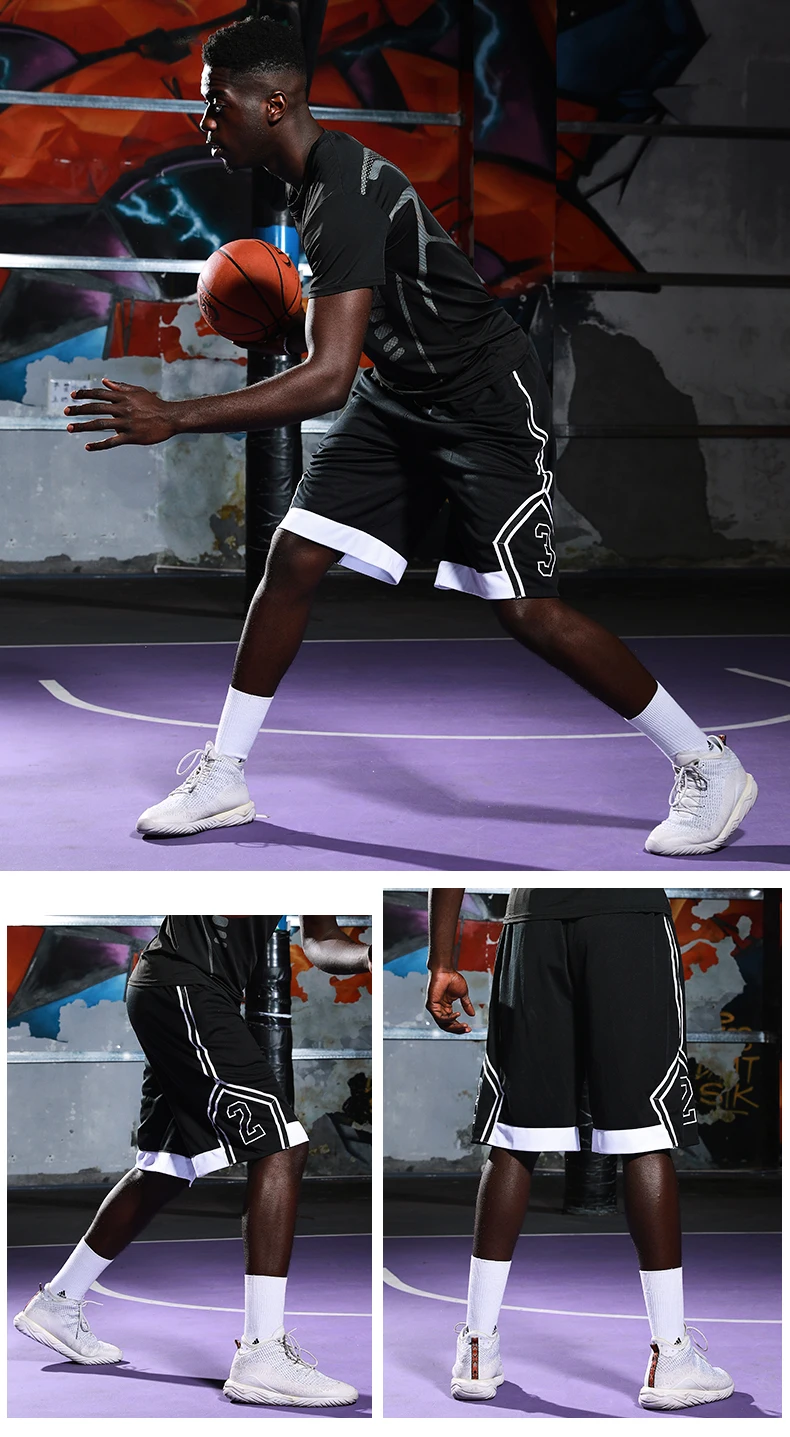 Спортивные мужские шорты для занятия баскетболом, профессиональные баскетбольные шорты с карманом на молнии для тренировок, баскетбола, быстросохнущие шорты для бега