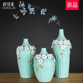 

of indoor ceramic vase small fresh flower simulation entrance of the living room TV cabinet decor decoration flower