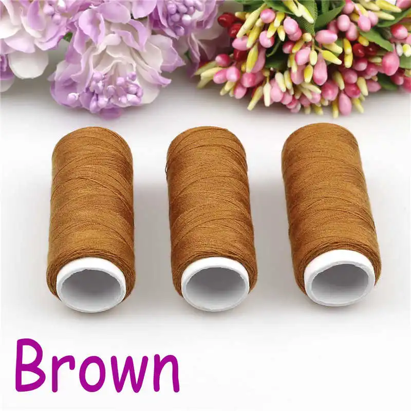 

Brown 2pcs Sewing Notions tools machine line 100% polyester thread 300m