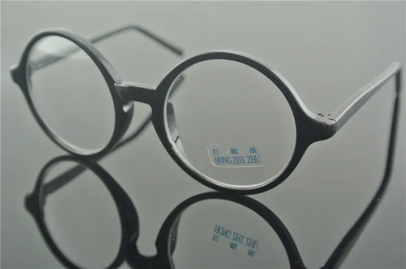 BETSION винтажные 50 мм оправы для очков ретро круглые очки прозрачные очки с полным ободом - Цвет оправы: black