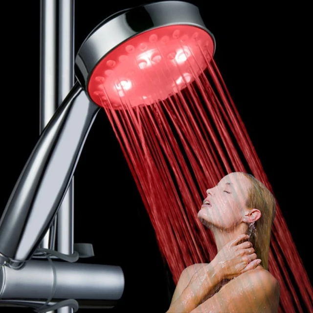 54pcs Per Lot Hydro Single Red Color Abs Led Shower Gifts No 54pcs Per Lot Hydro Single Red Color Abs Led Shower Gifts No Need Battery For Bathroom