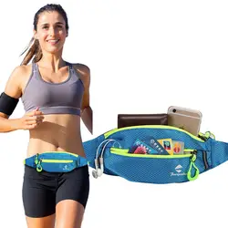 Ультралегкая спортивная водонепроницаемая поясная сумка для бега с отверстием для наушников, мужская и женская поясная сумка, поясная