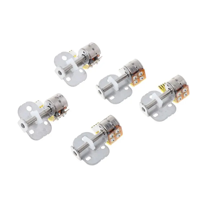 

5pcs Micro Linear Screw Slider Stepper Motor 2-phase 4-wire For Positioning DIY
