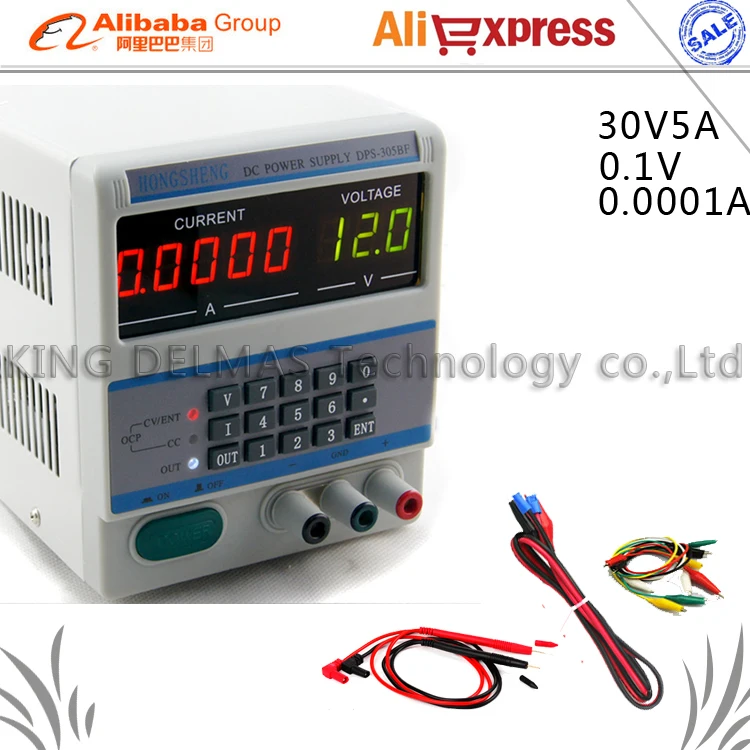 

DPS-305BF Digital Control 30V 5A 0.1V/0.0001A keypad Digital Programmable Adjustable DC Power Supply for Laptop Repair 220V/110V