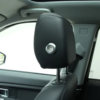 

For Jaguar XF/XFL XE F-PACE Accessories ABS Chrome Headpillow Adjustment Decoration Button Cover Trim Car Styling