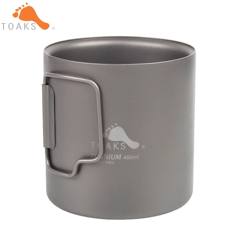 

New One TOAKS 600ml Ultralight Titanium Pot Outdoor Camping Titanium Bowl Titanium Cup