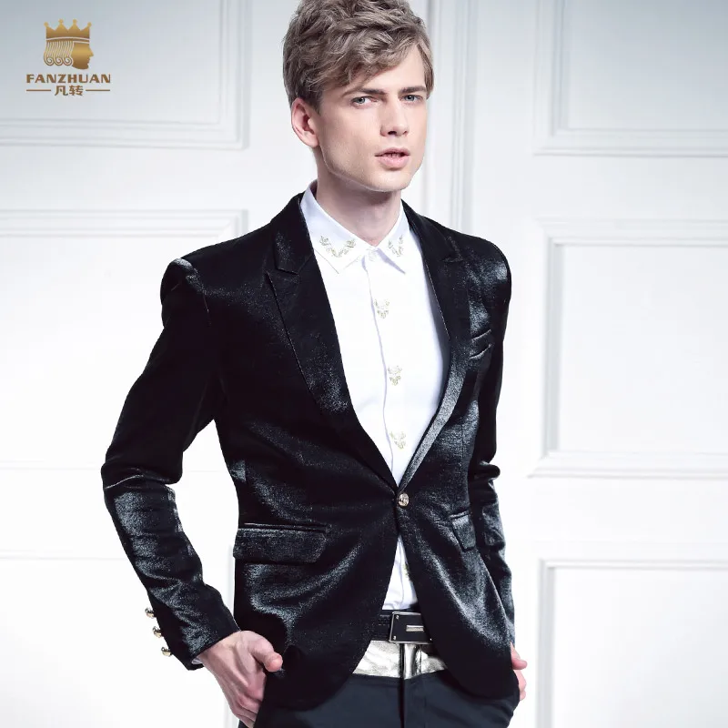 

free shipping new casual fashion MEN'S male European court suits Slim British suit jacket wedding dress 510009-2 performance