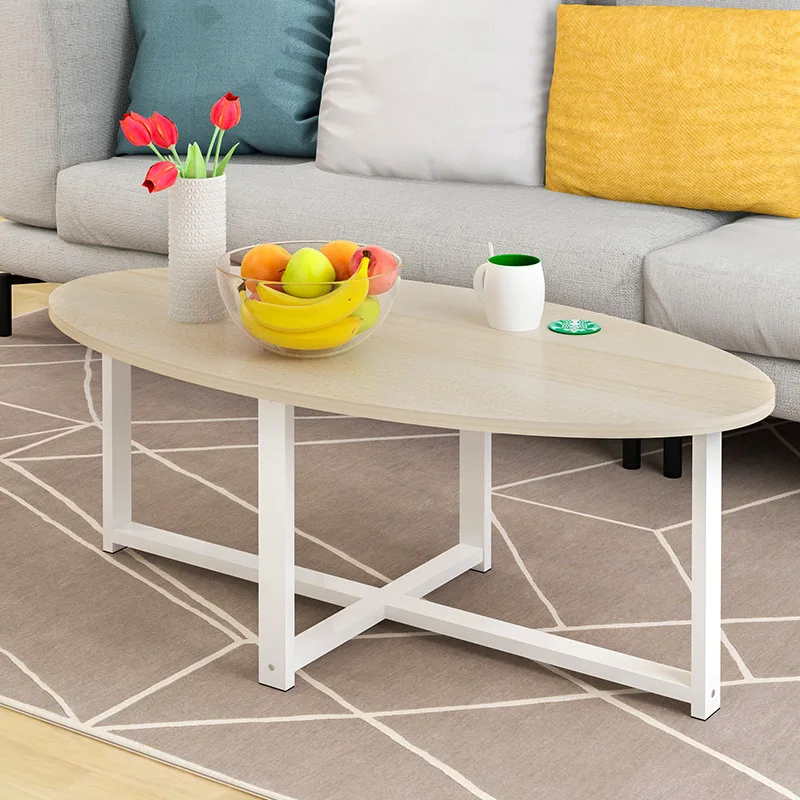 New High Quality Coffee Table Side Table Nordic Small Corner Oval Table Living Room Sofa Side Cabinet Strong Bearing