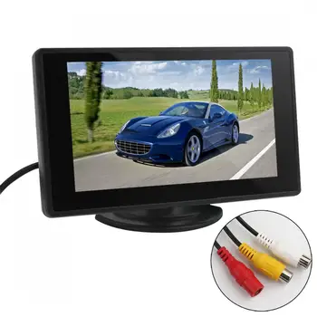 

4.3 Inch TFT LCD Car Monitor Parking Rear View Monitor Rearview monitor 2 Video Input for Reverse Backup Camera DVD