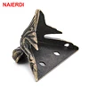 4PCS NAIERDI 40x30mm Antique Wood Box Feet Leg Corner Protector Triangle Rattan Carved Decorative Bracket For Furniture Hardware ► Photo 2/6