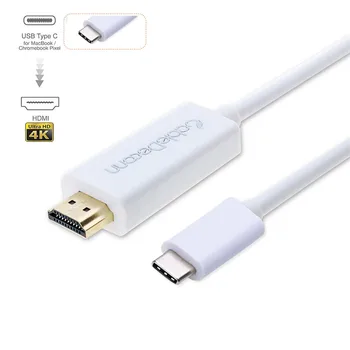 

USB C to HDMI 4K Cable Adapter USB 3.1 Type C Convertor 3m 5m for Mac book Google Chromebook Pixel Laptop Video Audio Cable