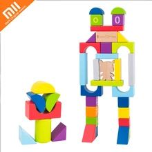 Genuine millet Mitu Hape 70PCS puzzle building blocks 26 letters 10 figures educational toys smart home