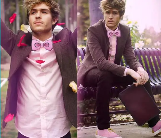 Дизайн, модный принт, креативный галстук-бабочка, два цвета на выбор