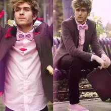 Дизайн, модный принт, креативный галстук-бабочка, два цвета на выбор