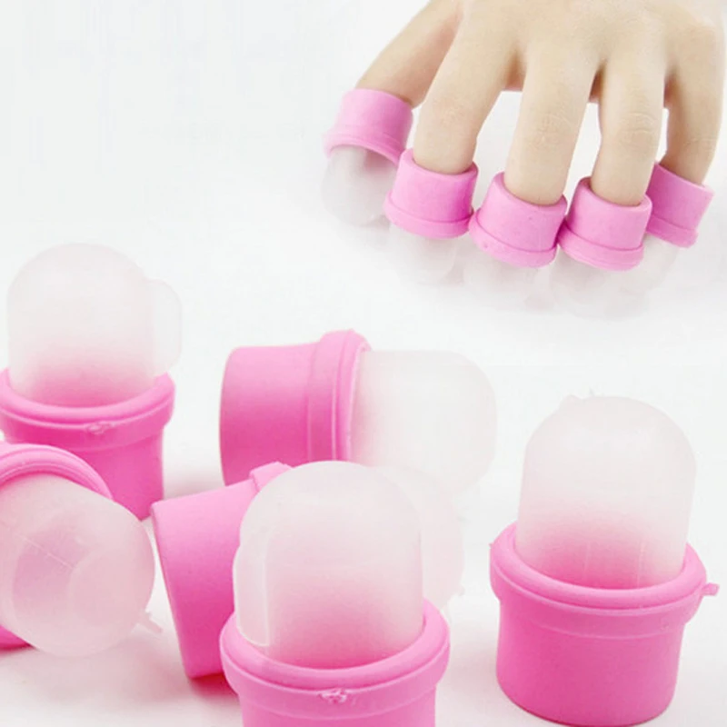 Buy Hot 10 Wearable Nail Remover Soaker Caps Nail Acrylic Soakers Polish UV Gel