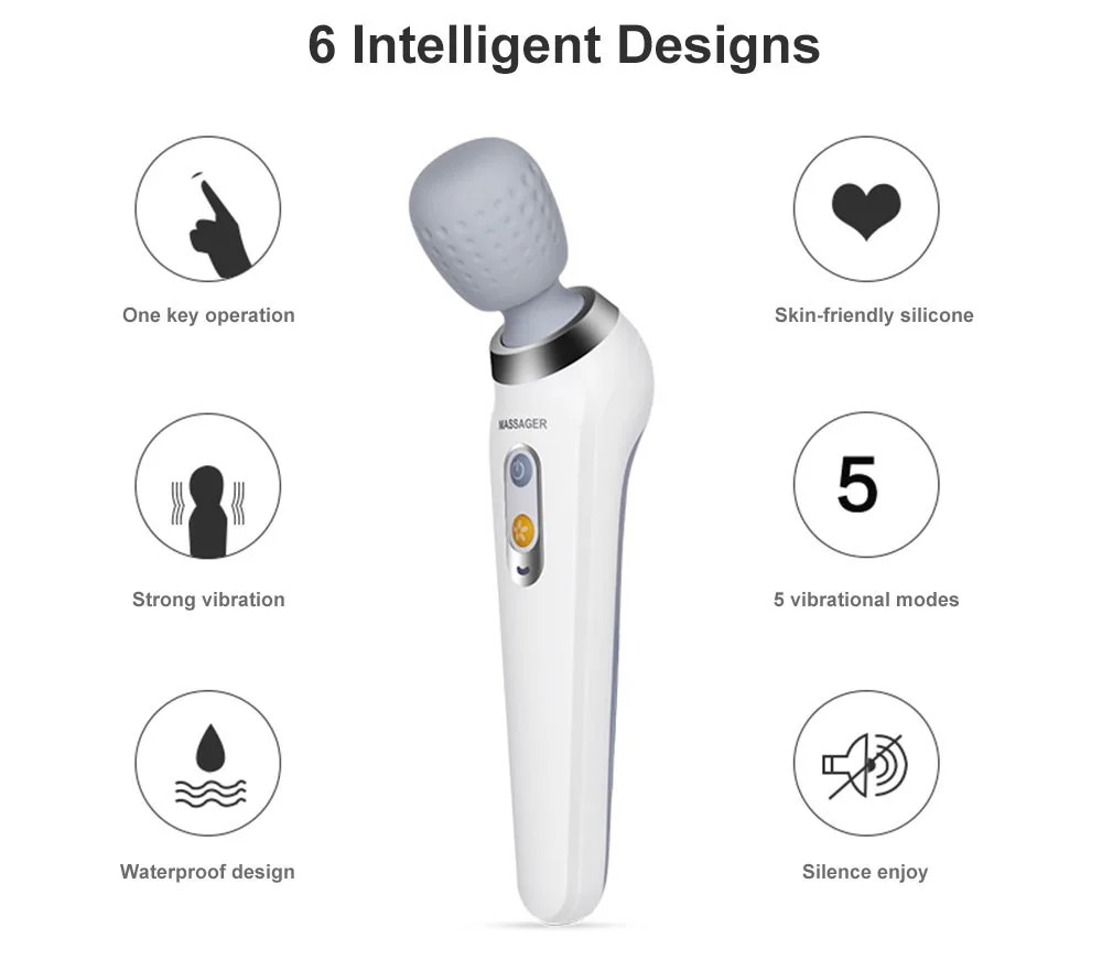 ST - 806 Charging Massager Electric Wireless Charging Massage Stick