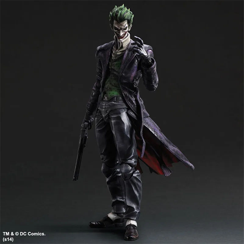 Хит продаж фигурки героев игры KAI Batman Arkham The Joker ПВХ 26 см 10 23 &quot аниме игрушка