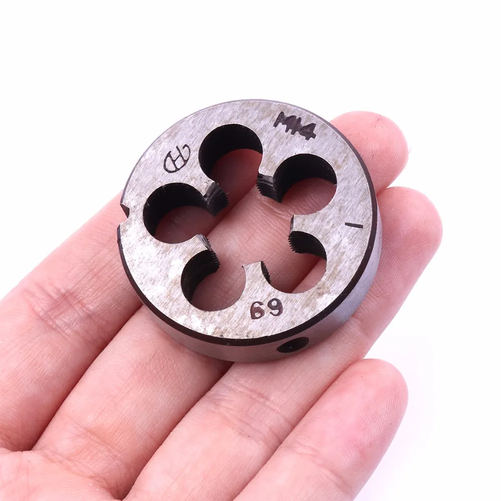 Alloy Tool Steel Mini Metric Thread Die - 14mm Diameter Round Threading Tool