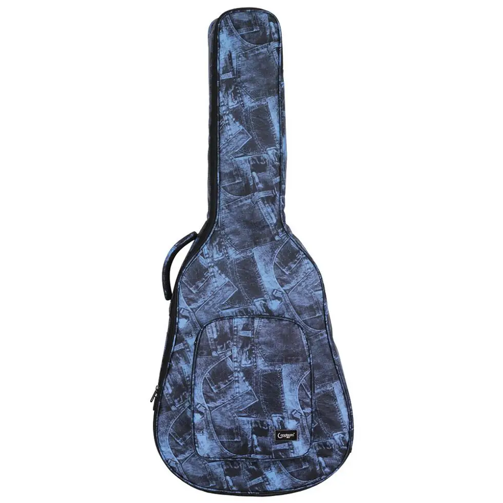 SLADE 40/41 дюймов народная Акустическая гитара чехол Gig Bag двойные ремни холщовый коврик хлопок утолщение мягкий чехол водонепроницаемый рюкзак