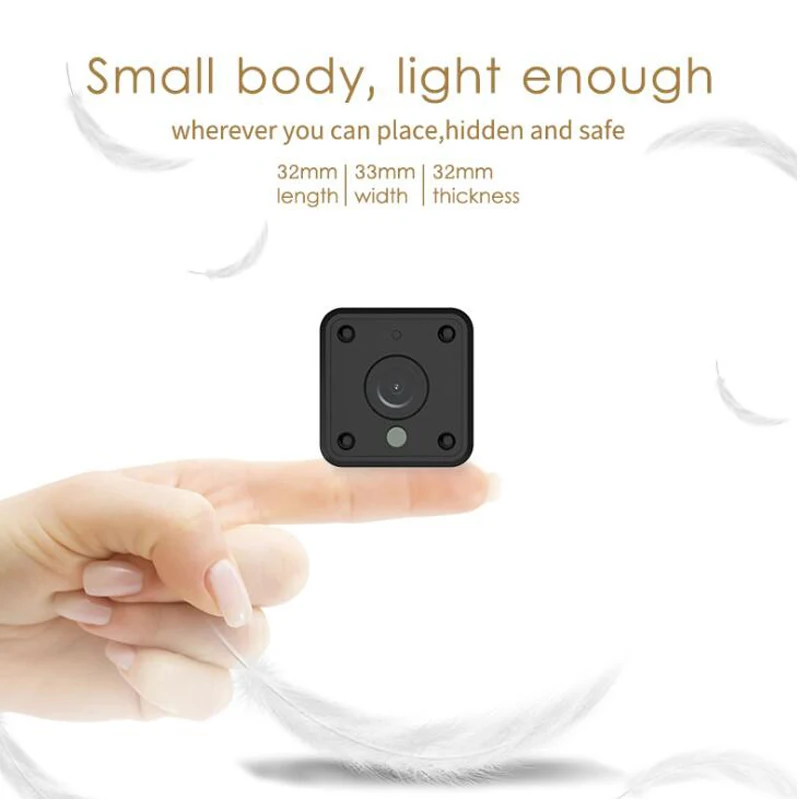 

HD 720P Wireless Mini WiFi IP Camera Night Vision Motion Detect Mini Camcorder Video Recorder Built-in Battery Baby Monitor