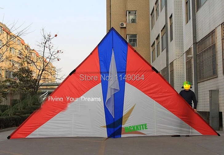 

free shipping high quality 10 square meters delta kite diy chooe you like colors with handle line easy control hcxkite factory