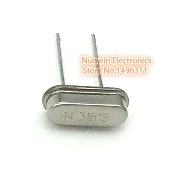 

100pcs hc-49s 14.31818mhz 20ppm 20pF quartz resonator crystal