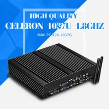 C1037u barebone мини-пк микро промышленных пк мини-компьютер станции безвентиляторный пк хозяева тонкого клиента поддержка видео