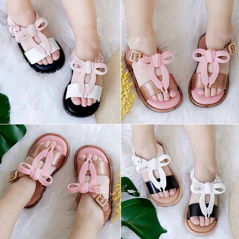 

2019 new mini melissa sandals shoes cartoon kids shoes 3 color Girls boys casual cute beach shoes Children's Sandals soft Zapato
